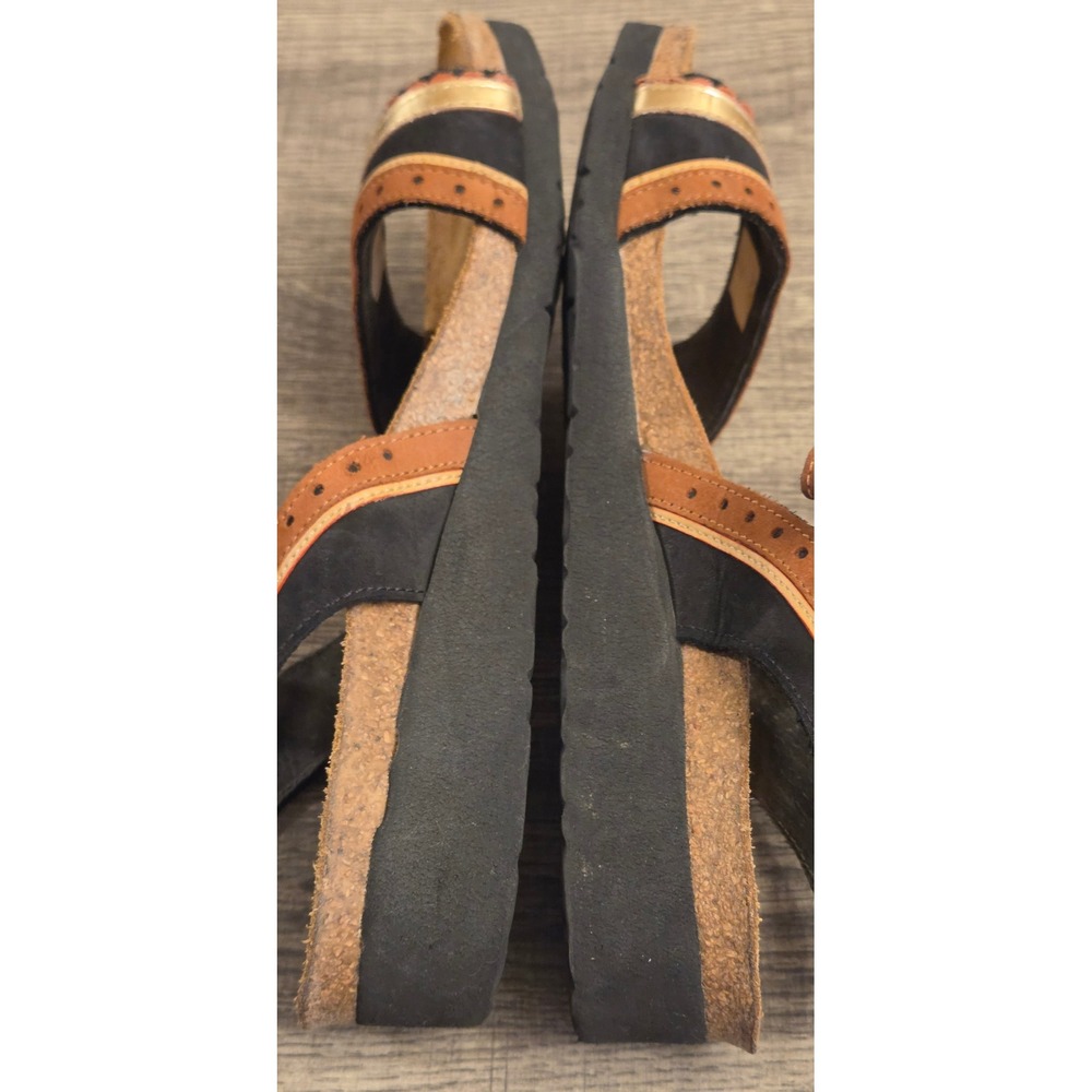 Naot Beverly Slingback Sandals Women's Size 39 US 8 Brown Black - Picture 9 of 10